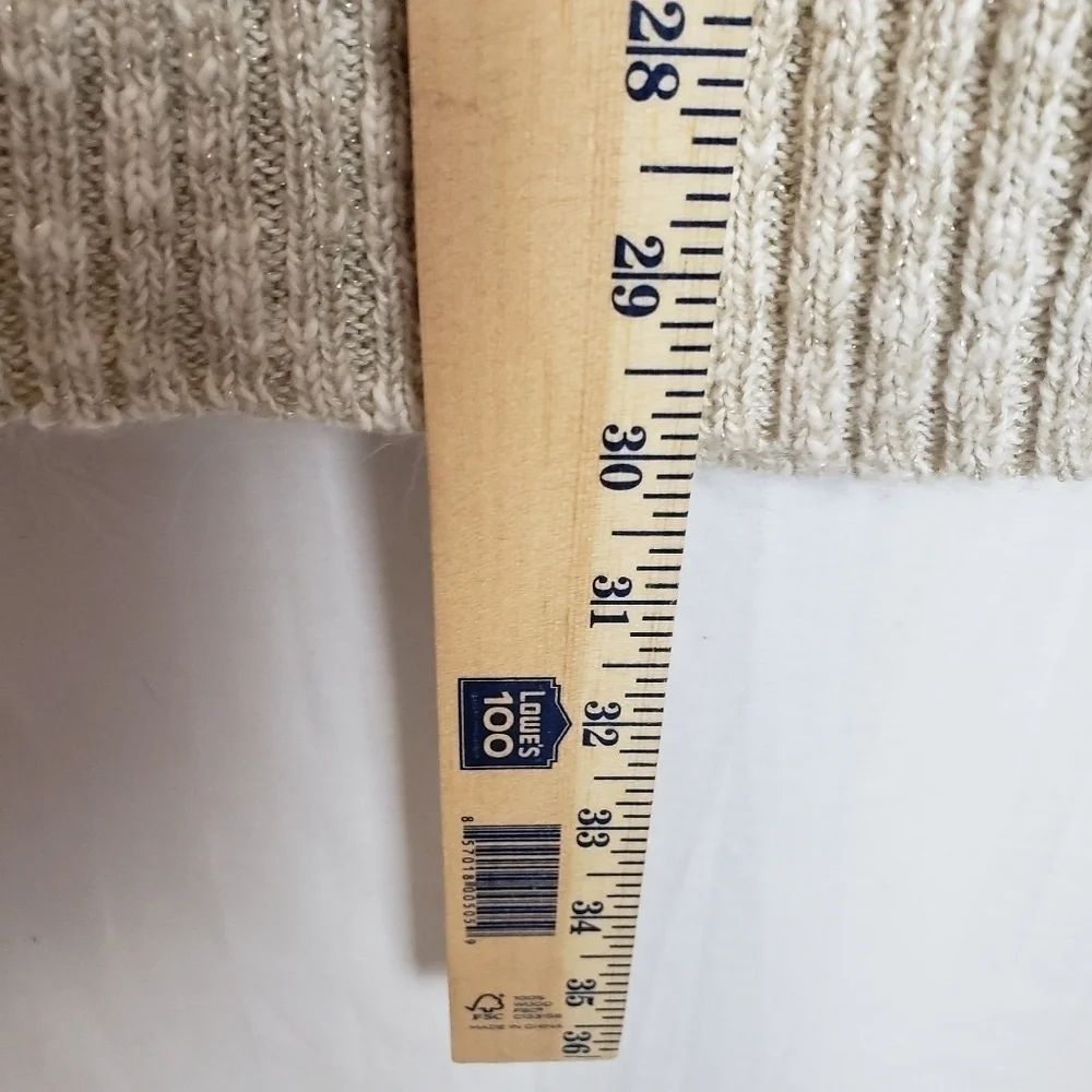 Maurices Beige Long Sleeve Poncho Full Zip Sweater Sz M-L